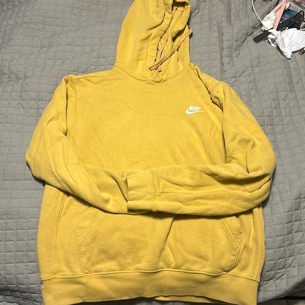 Yellow Nike hoodie
